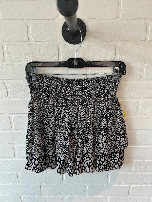 Skirt Mini & Short By Ramy Brook In Black & Cream, Size: 4